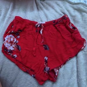 floral shorts for the summer